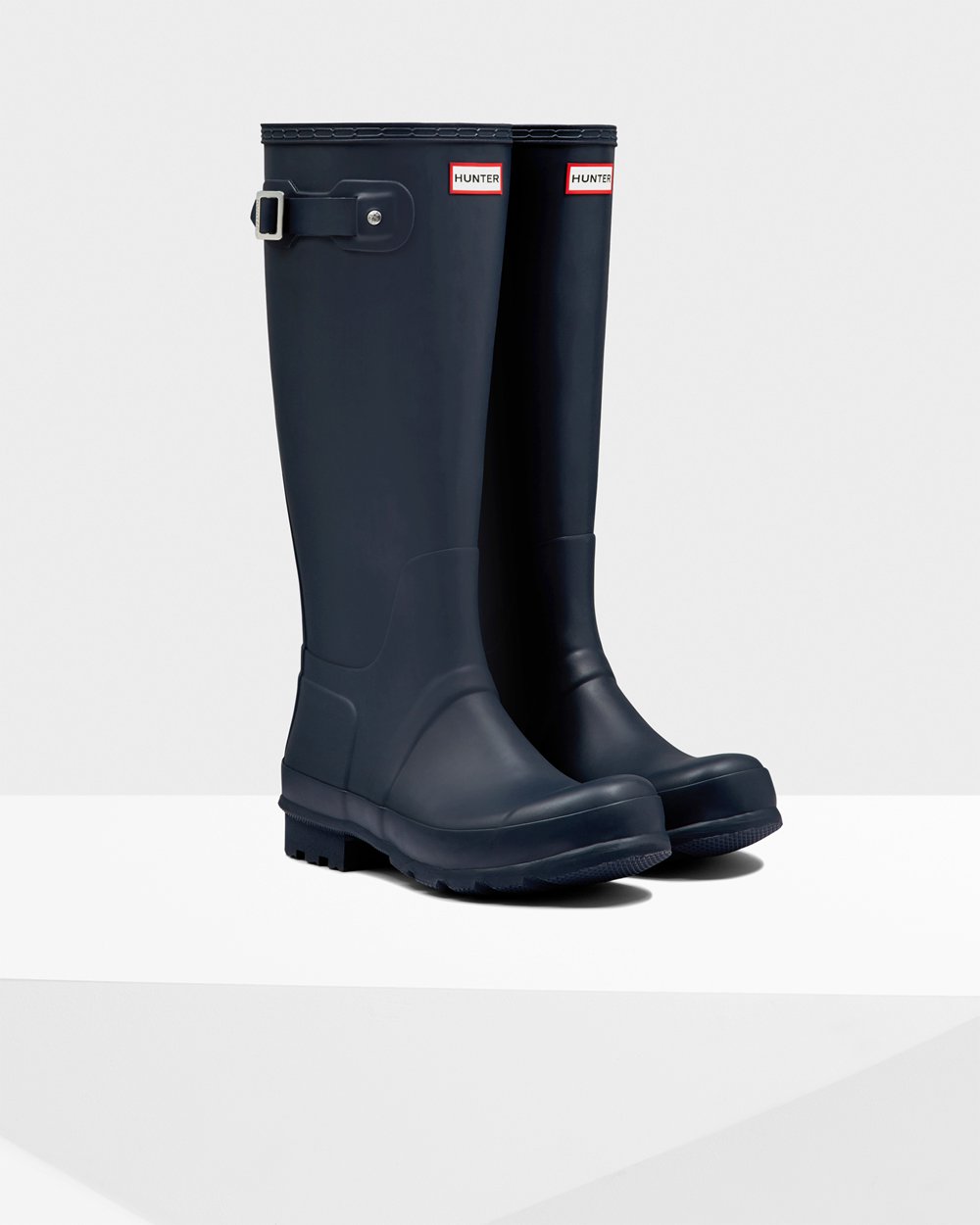 Hunter Original Tall Rain Boots - Outlet Mens Navy - MCNZLP183